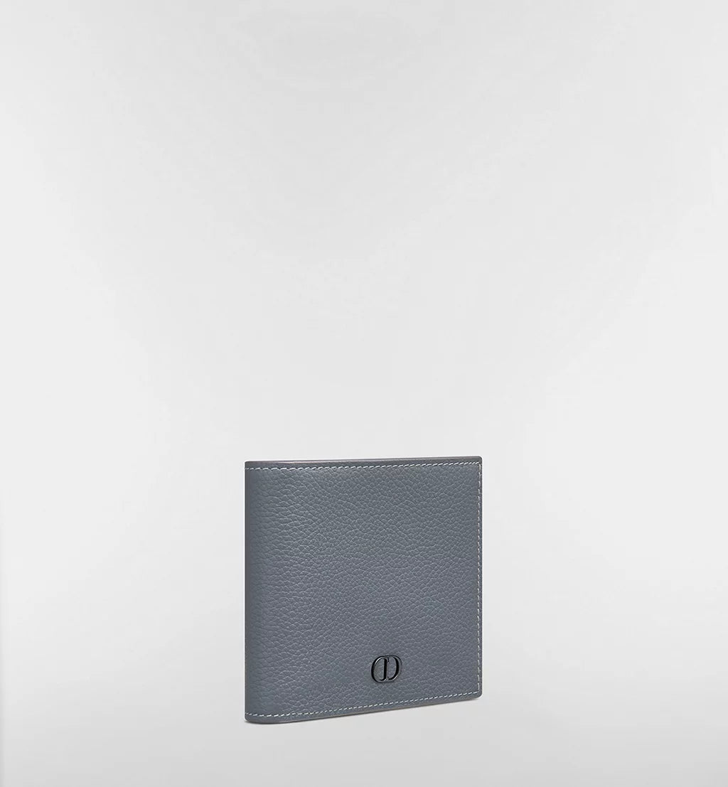 Dior CD Icon Bifold Wallet in Grained Calfskin