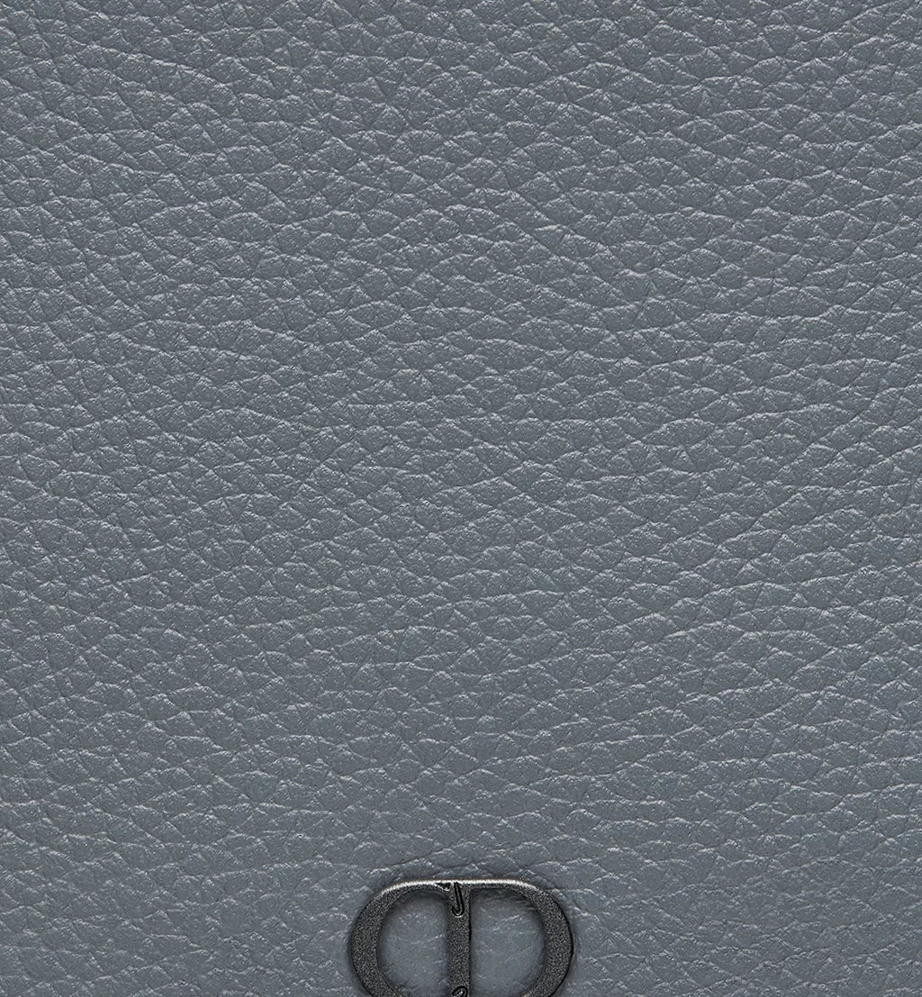Dior CD Icon Bifold Wallet in Grained Calfskin