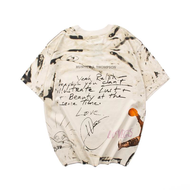 Fear Graphic T-Shirt Beige