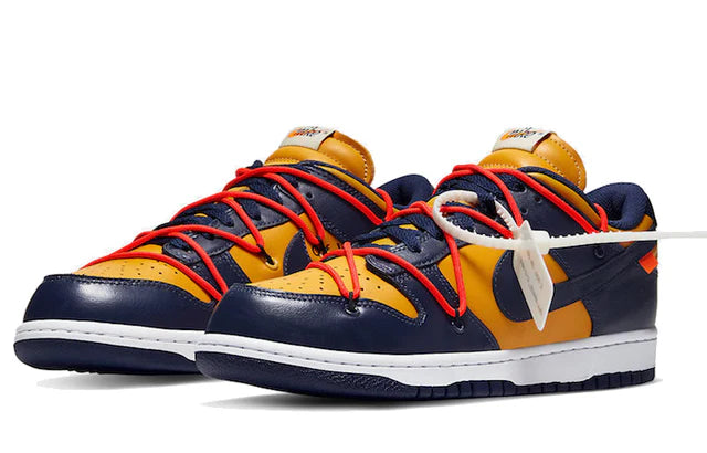 Off-White x Nike Dunk Low University Gold