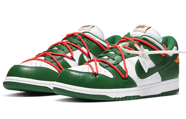Off-White x Nike Dunk Low Pine Green