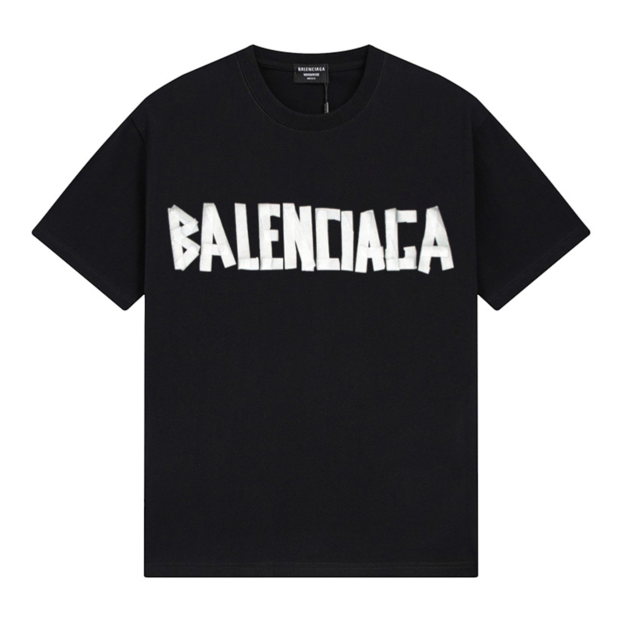 Tape Logo Medium Fit T-Shirt Black
