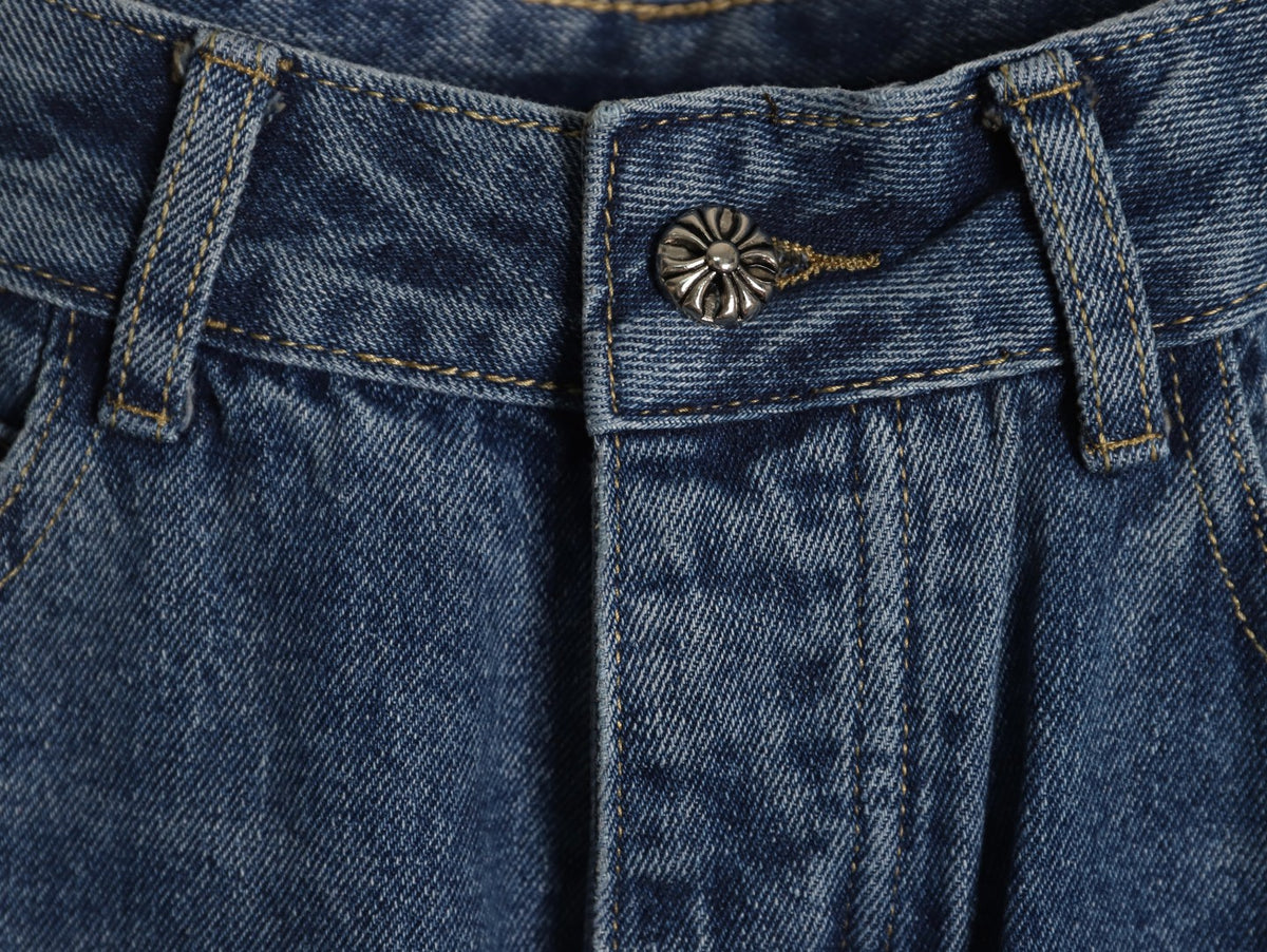 Turbo Diesel Cross Patch Jeans Blue Wash