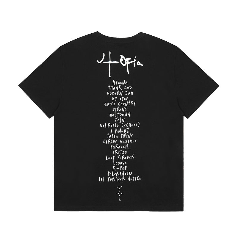 Utopia Graphic T-Shirt Black