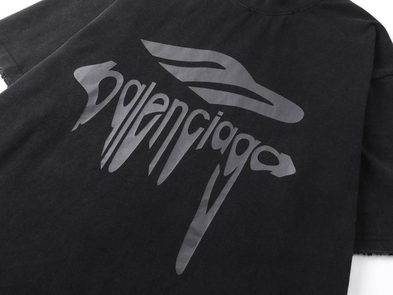 3B Liquified Oversized T-Shirt Stained Black