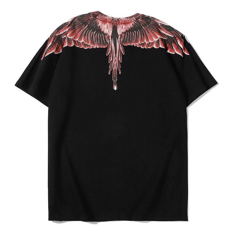 Ghost Wings Red Graphic Black