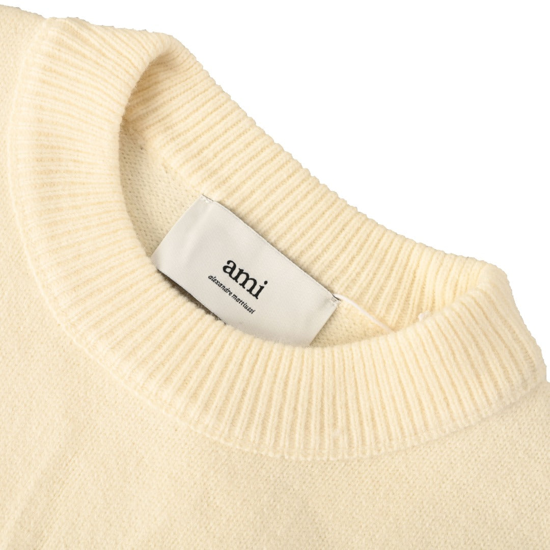 Ami de Coeur Intarsia Off-White