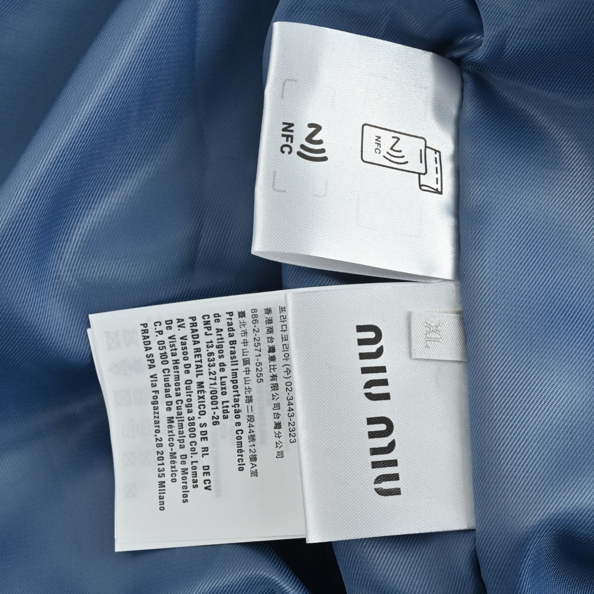 Washed Corduroy Azzurro