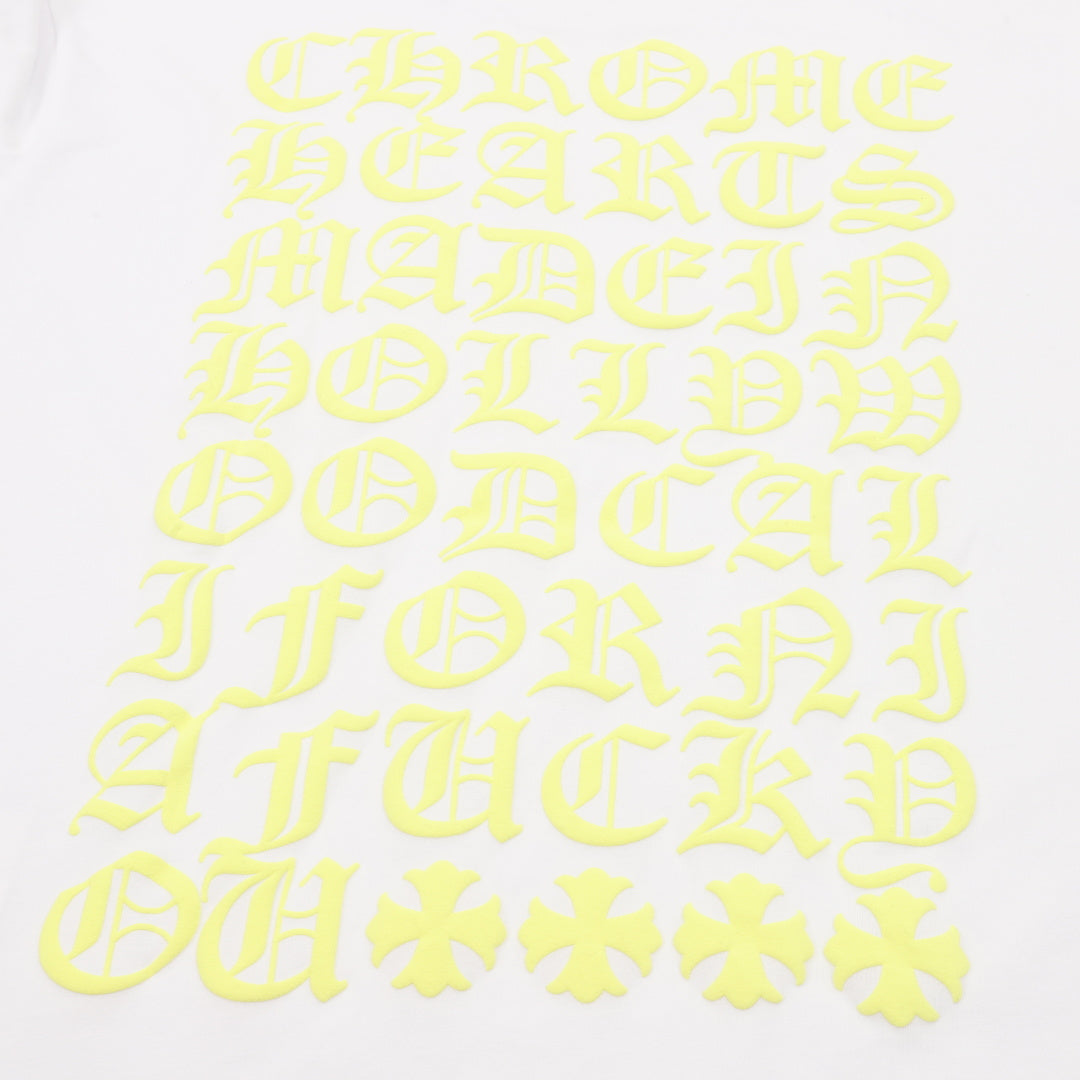 Neon Logo Long Sleeve Pocket T-Shirt White