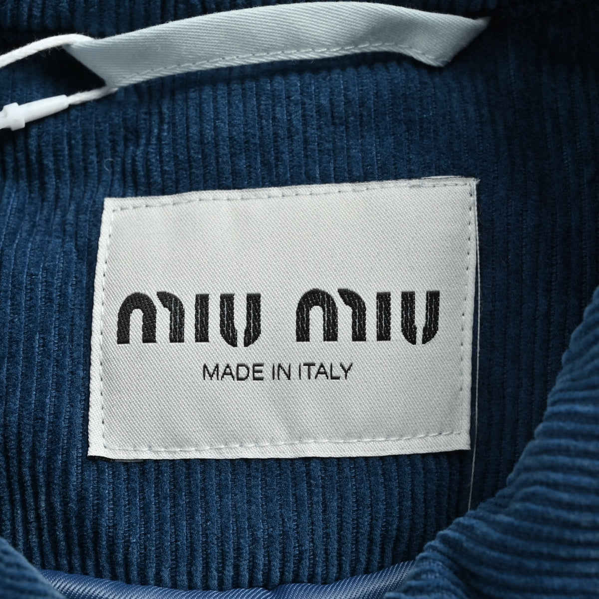 Washed Corduroy Azzurro