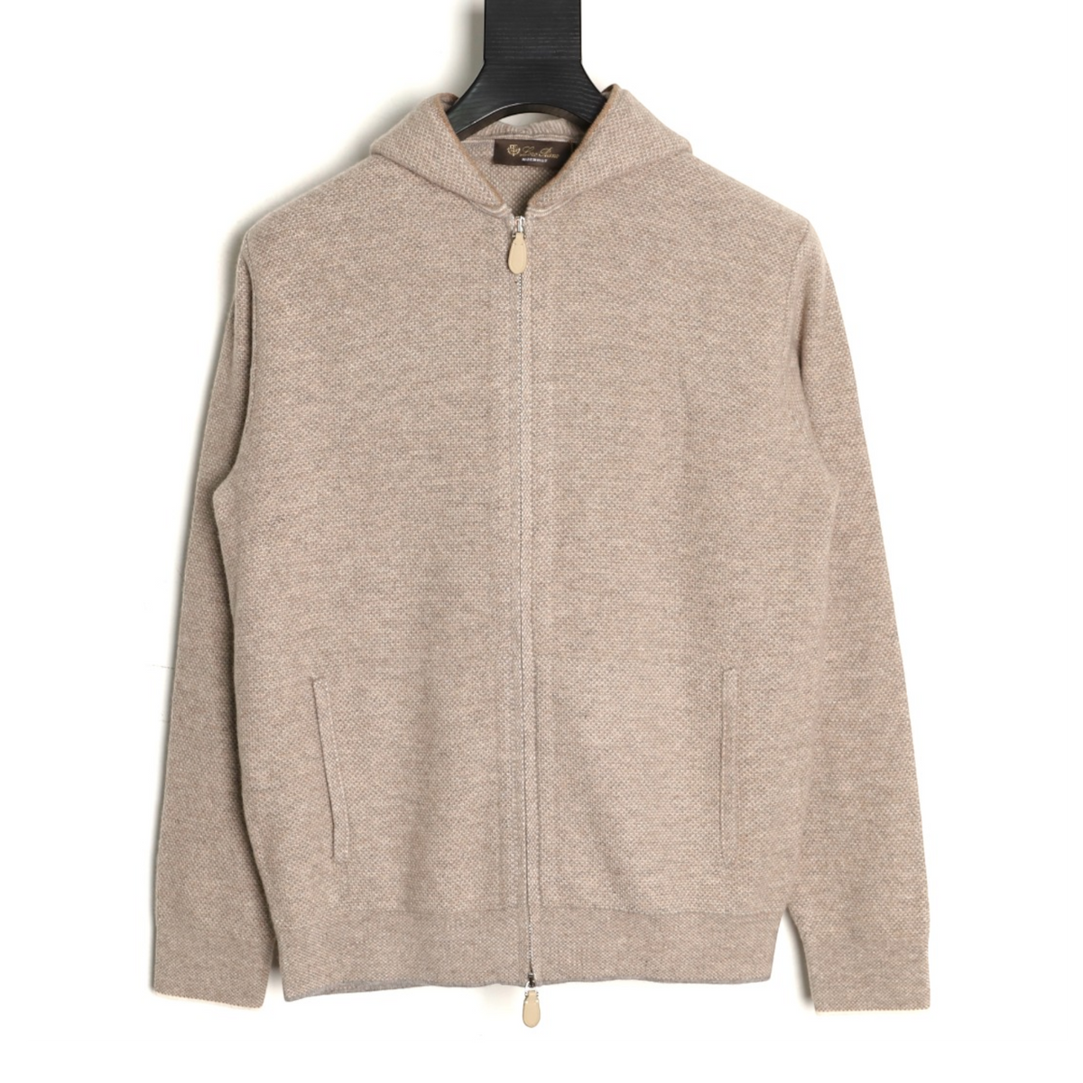 Varallo Full-Zip Hoodie Oatmeal Beige