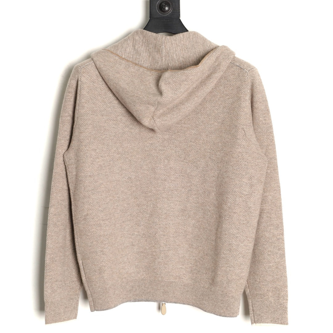 Varallo Full-Zip Hoodie Oatmeal Beige