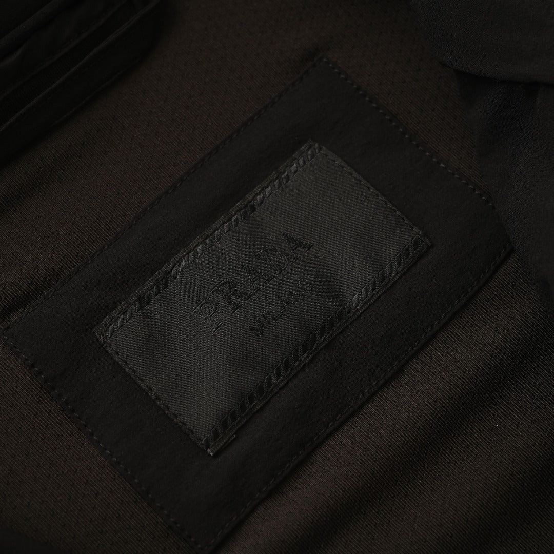 Re-Nylon Hooded Black