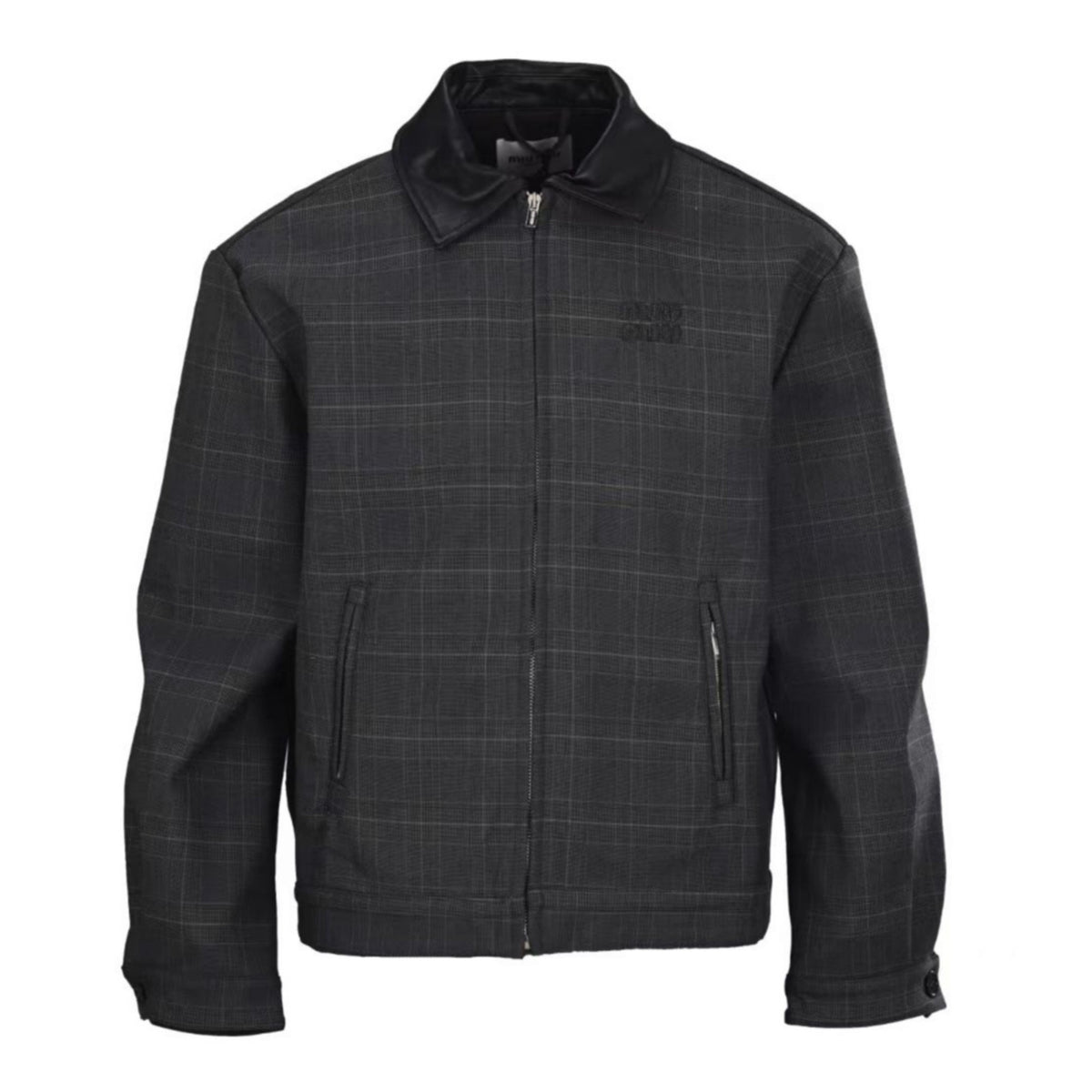 Plaid Virgin Wool Dark Grey