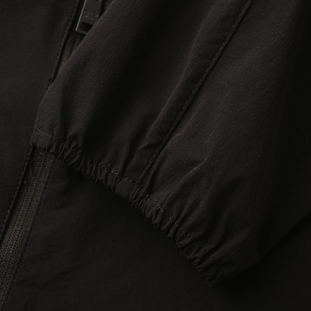 Re-Nylon Hooded Black