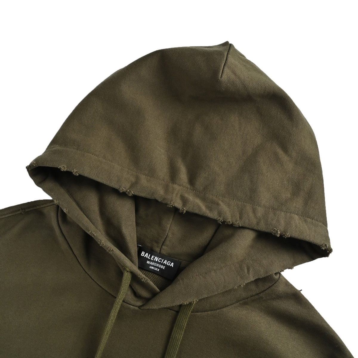 Campaign Logo Embroidered Oversized Hoodie Military Green