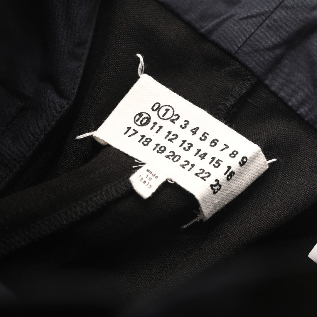 Pleated Wool Black