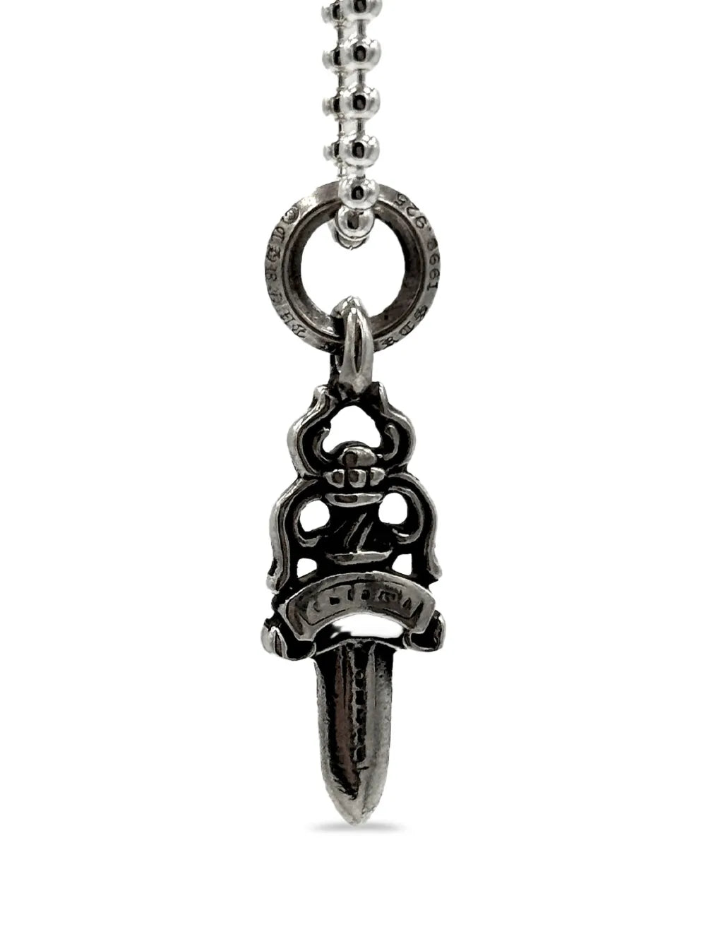 Chrome Hearts Dagger #5 Silver Necklace