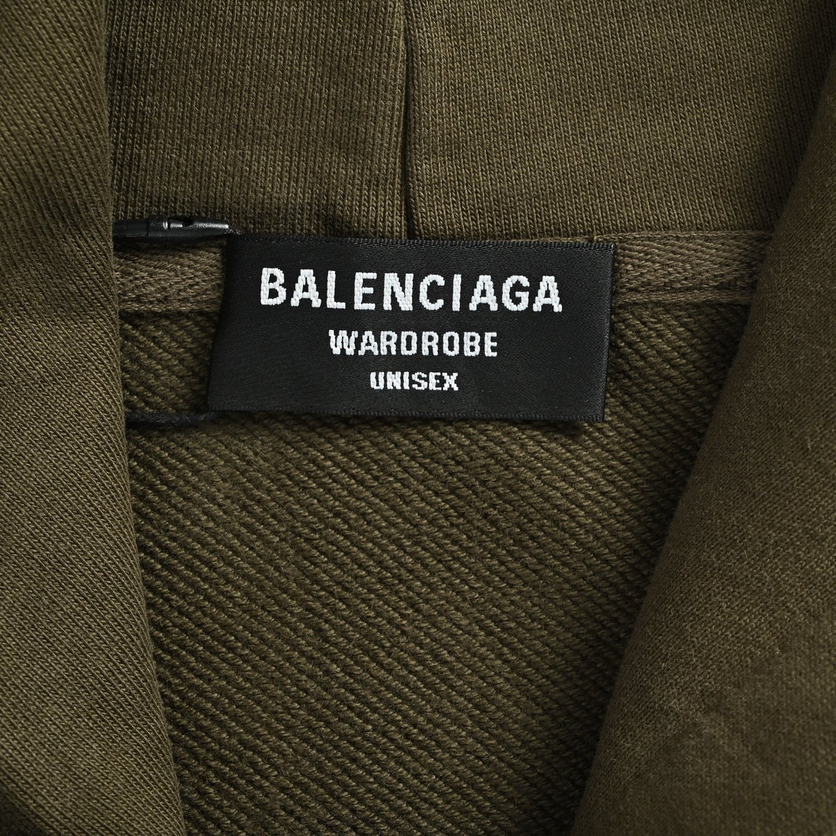 Campaign Logo Embroidered Oversized Hoodie Military Green