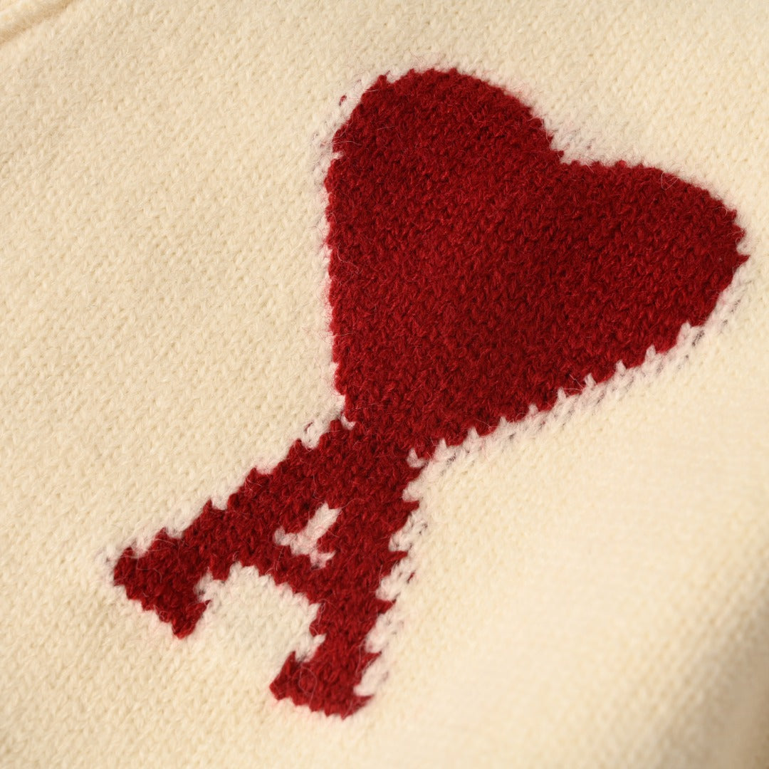 Ami de Coeur Red Heart Off-White