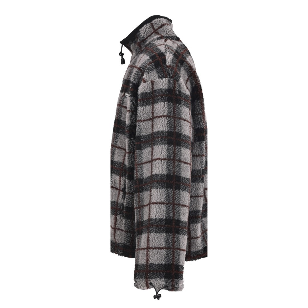 Checked Teddy Grey & Black