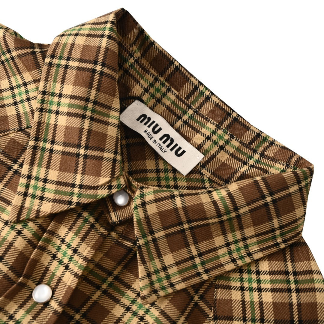 Oversized Plaid Brown