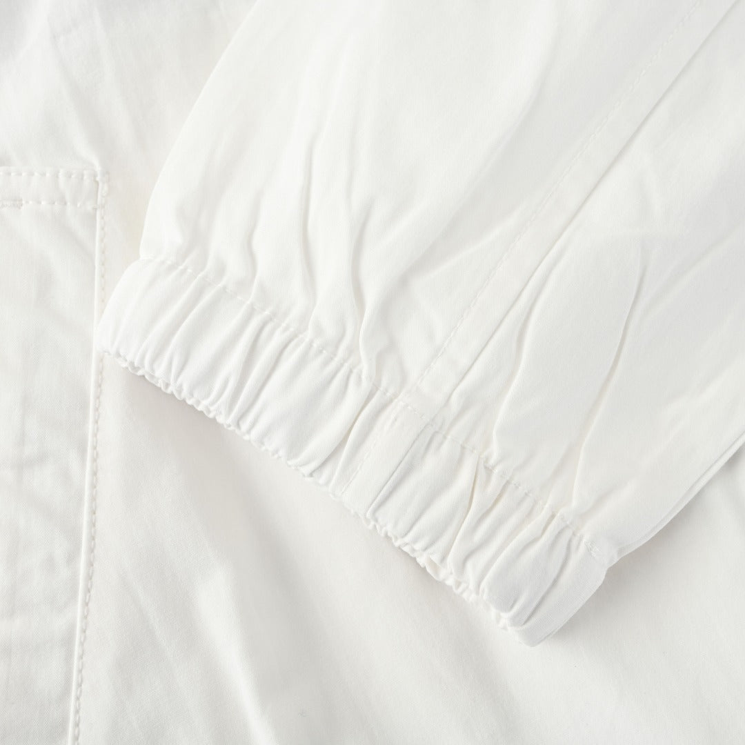The Bayport Poplin Jacket Ceramic White