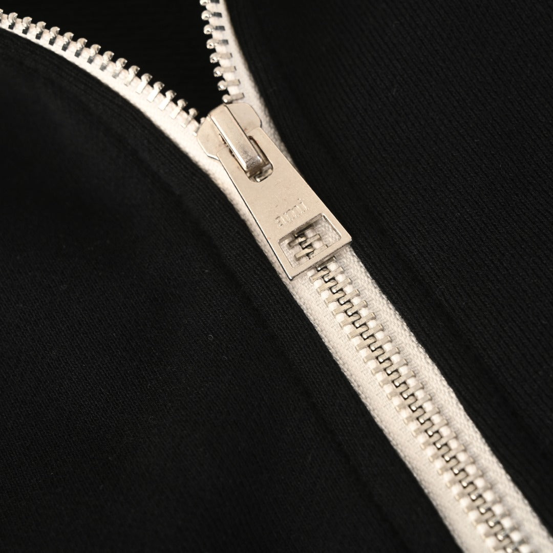 Ami de Coeur Zipped Black & Ivory