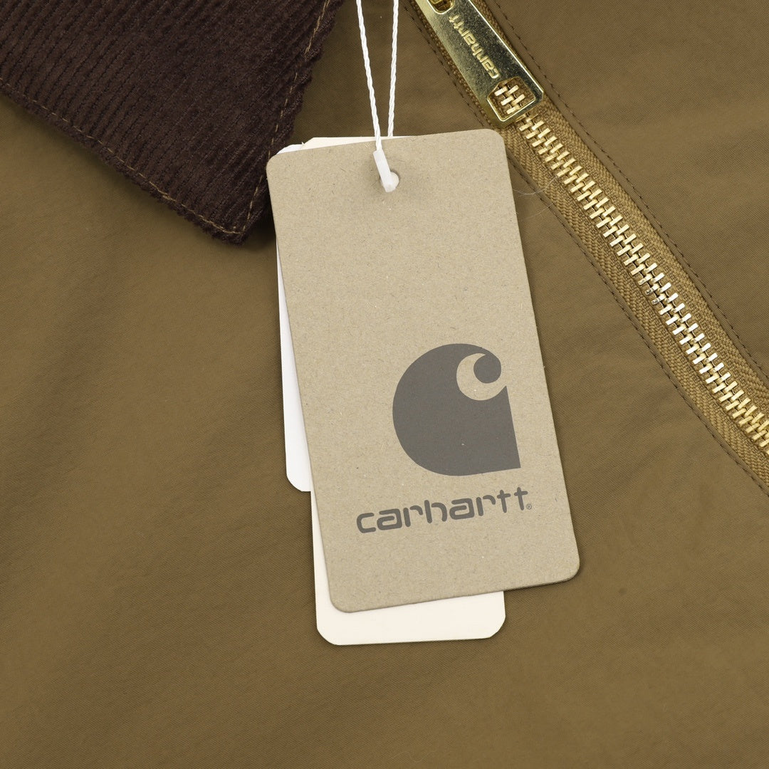 Corduroy Collar Olive Brown