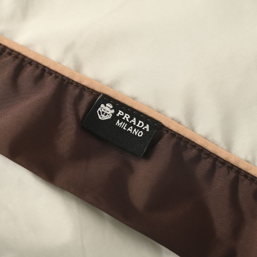 Re-Nylon Colorblock Beige & Brown
