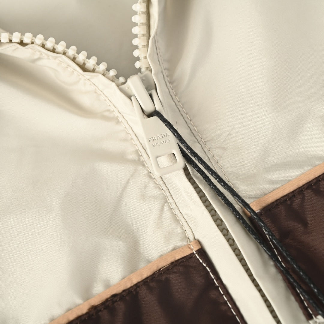 Re-Nylon Colorblock Beige & Brown