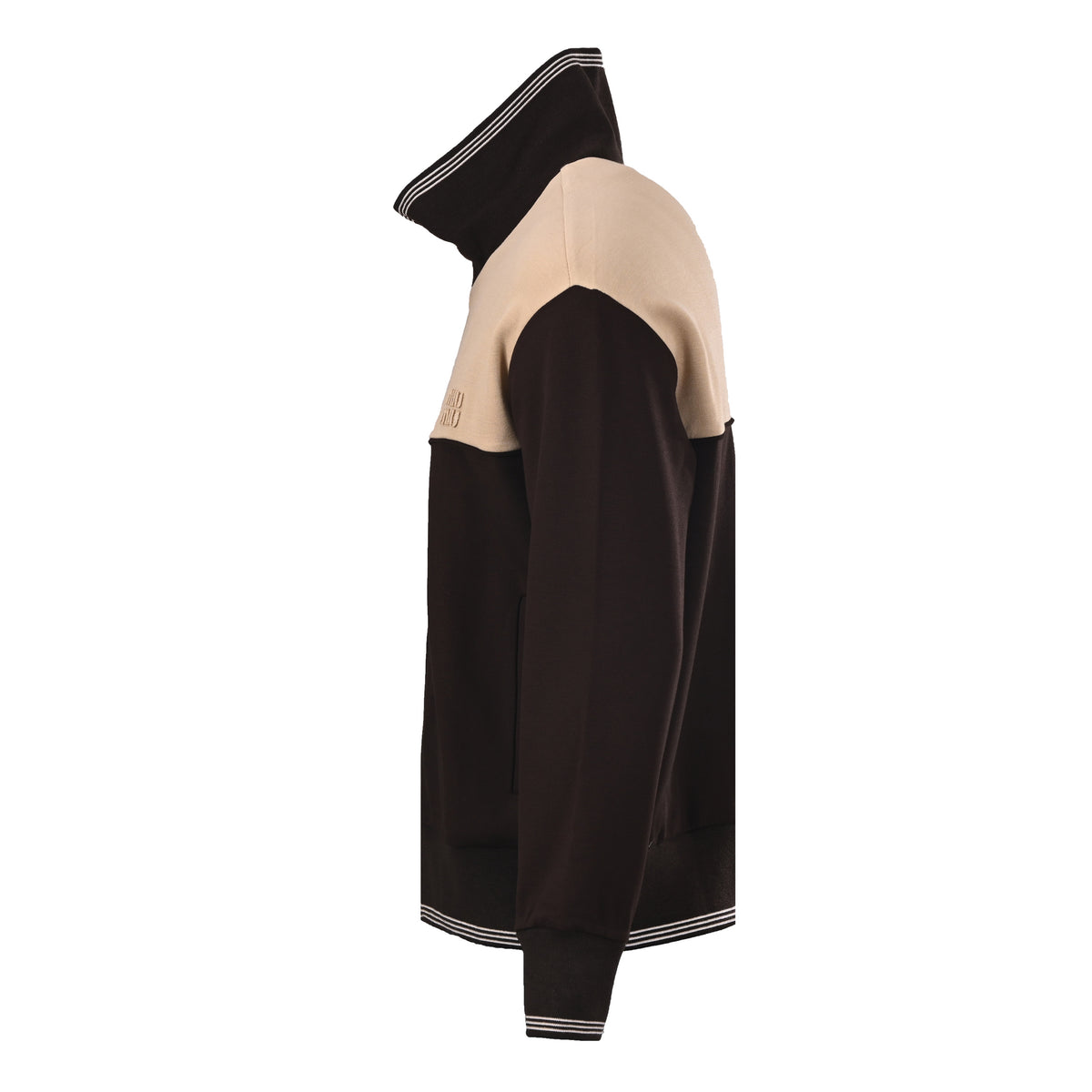 Colorblock Zip-Up Cocoa & Sand