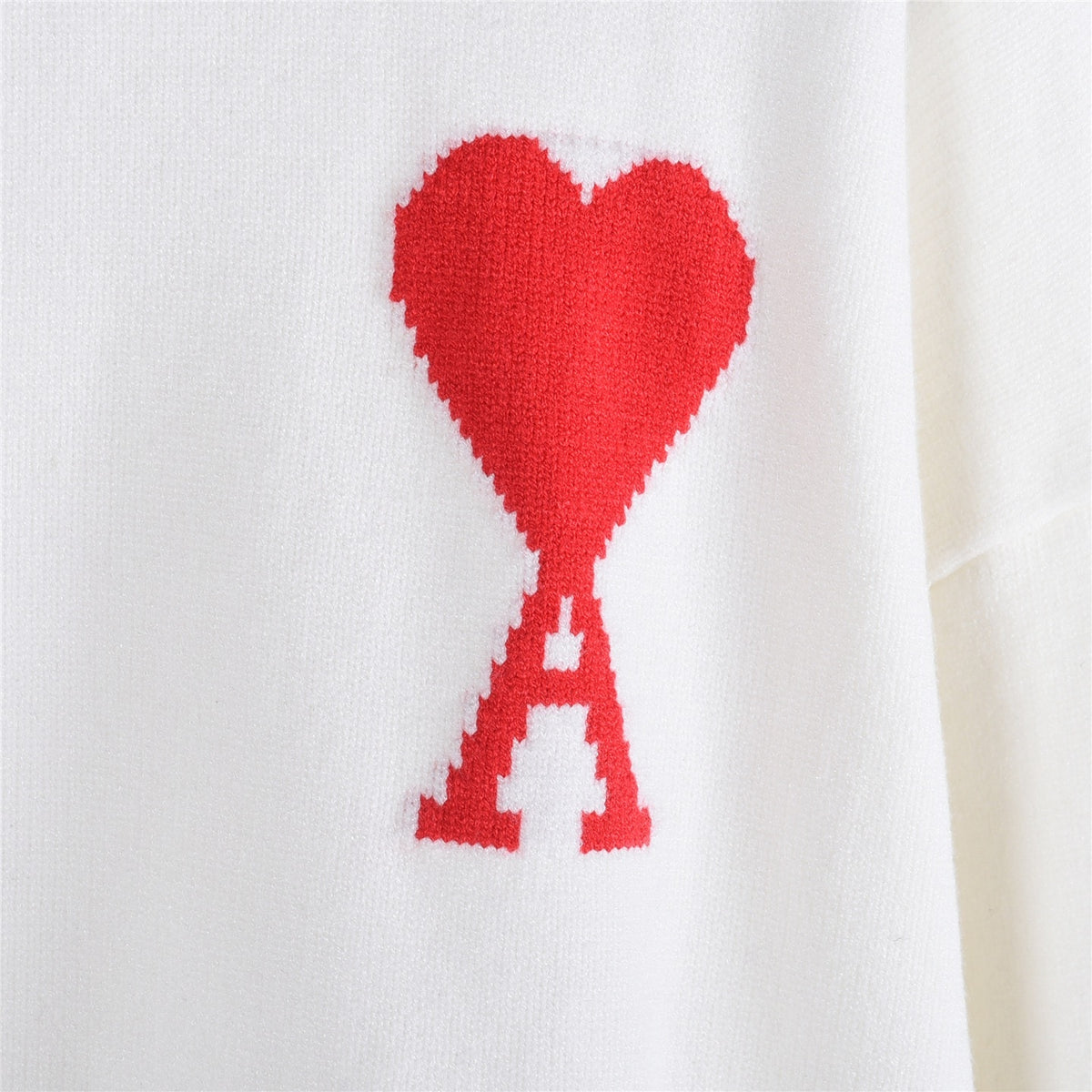 Ami de Coeur Red Heart Logo Off-White
