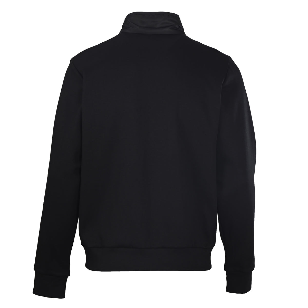 Cotton & Re-Nylon Half-Zip Black