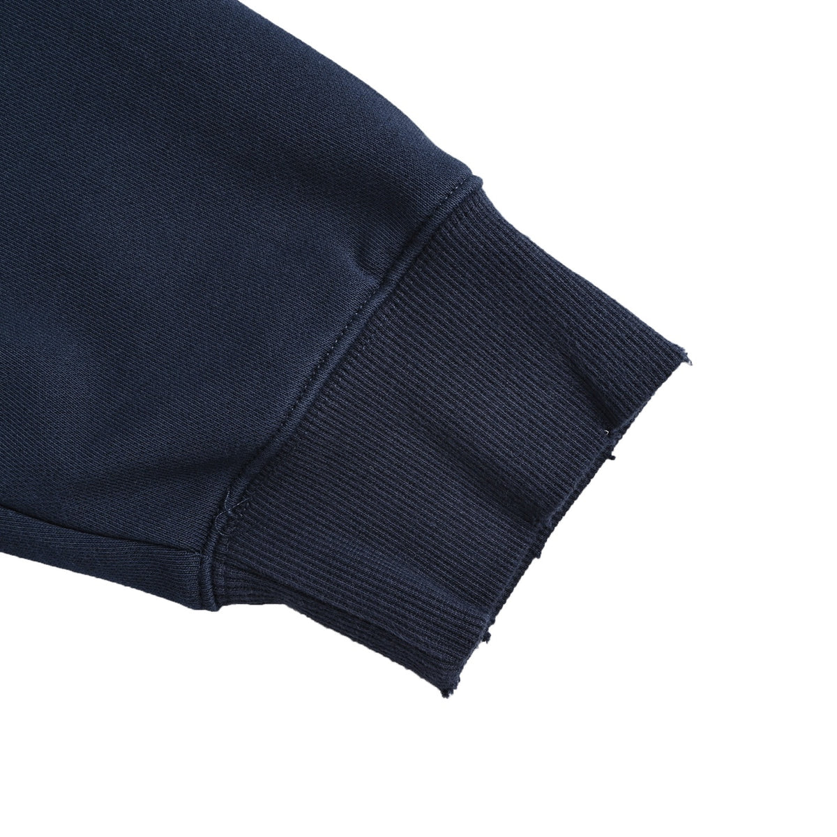 Circular Logo Pullover Hoodie Dark Navy Blue