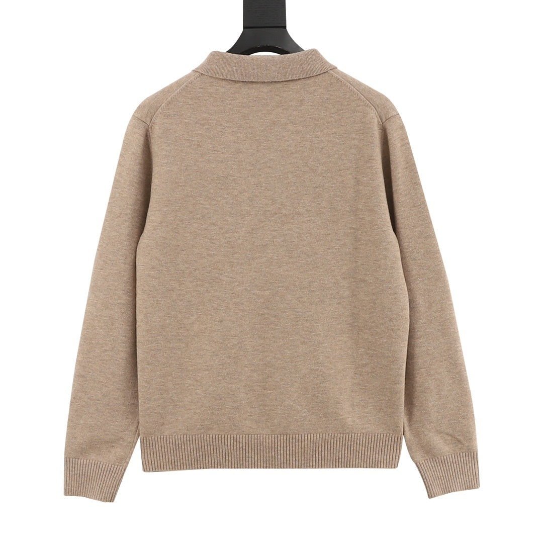Knit Polo Camel