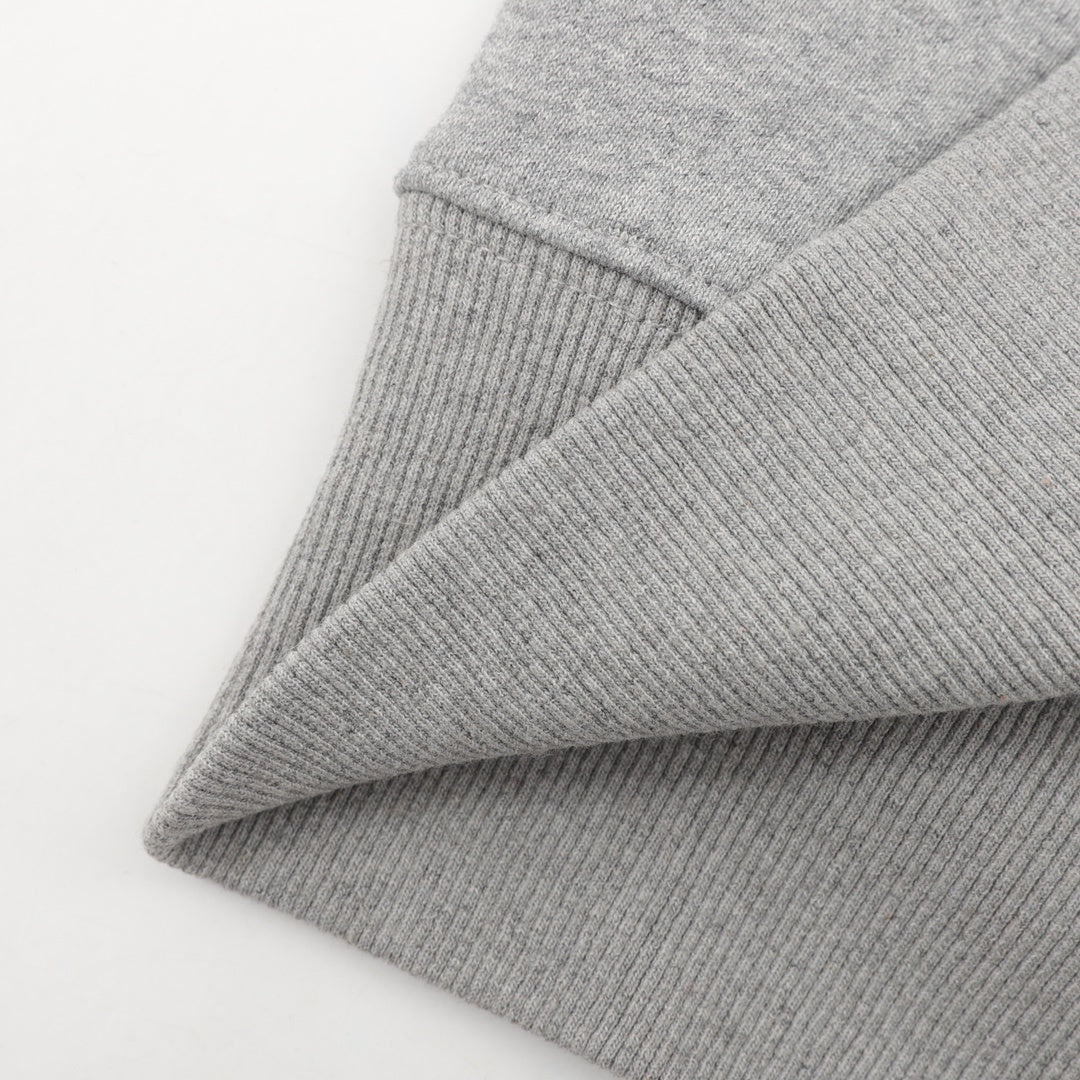 Ami de Coeur Red Heart Zip-Up Grey