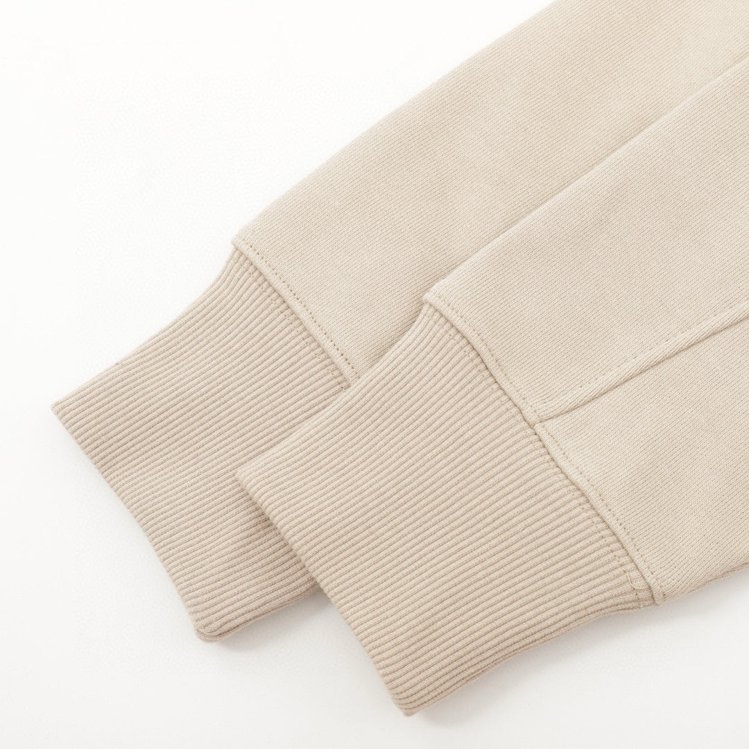 Ami de Coeur Tonal Zip-Up Beige