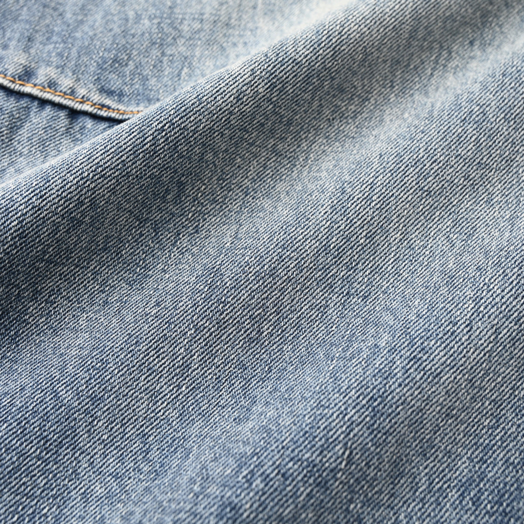Curved-Seam Barrel-Leg Medium Blue