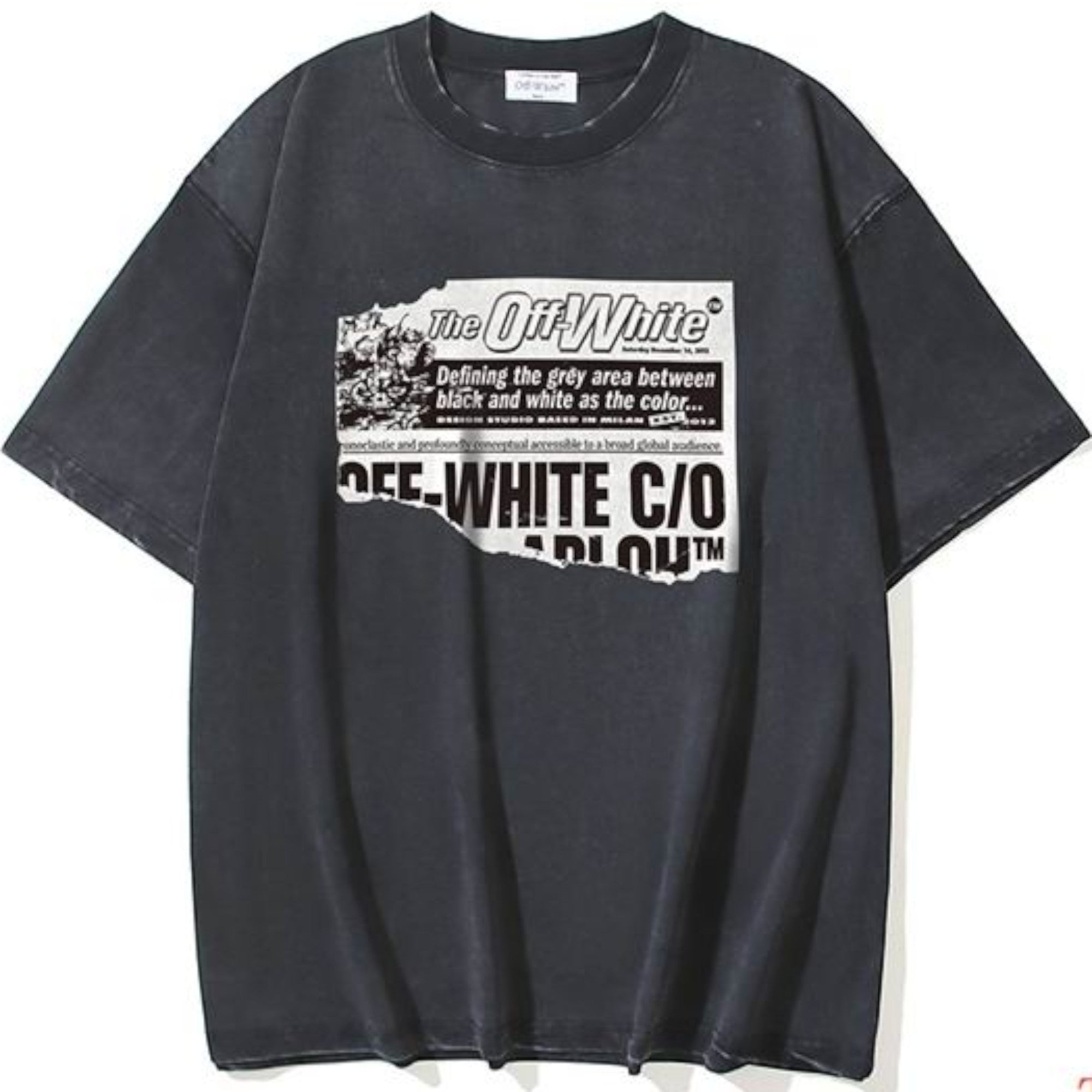News Outl Arrow Skate T-Shirt Washed Black