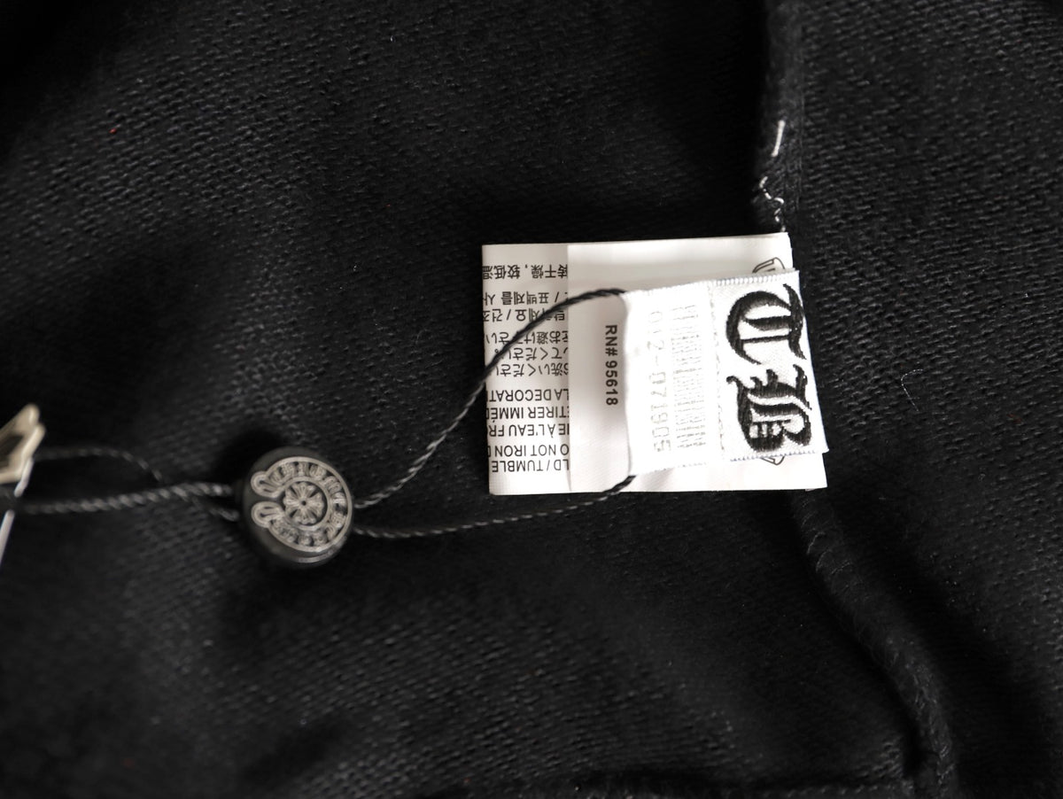 Horseshoe Zip-Up Hoodie Black