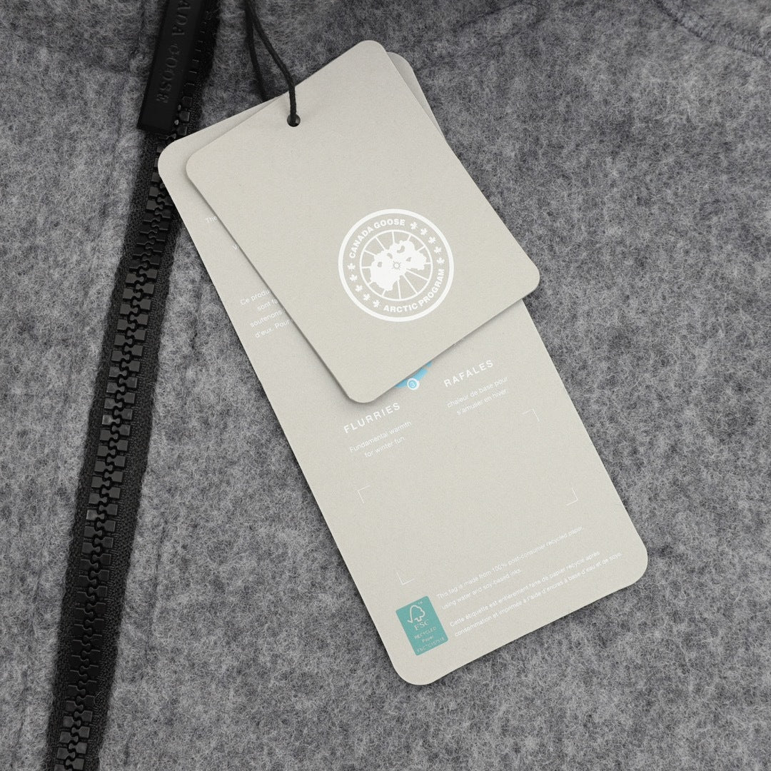 Wool-Blend Fleece Bomber Grey