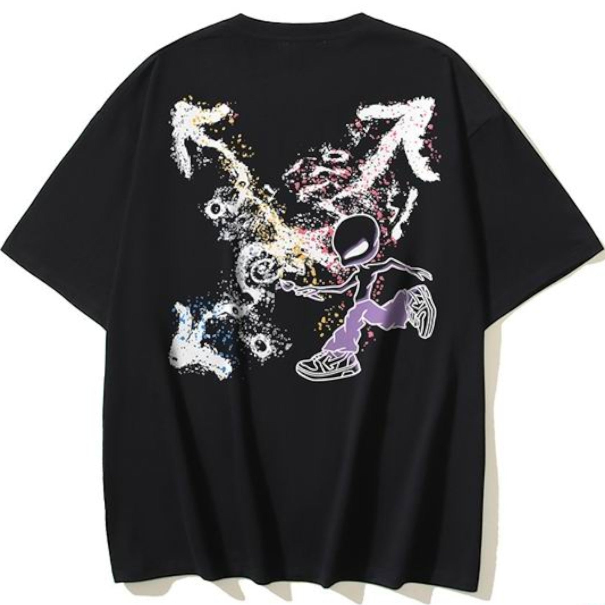 Welcome To The Universe Skate T-Shirt Black