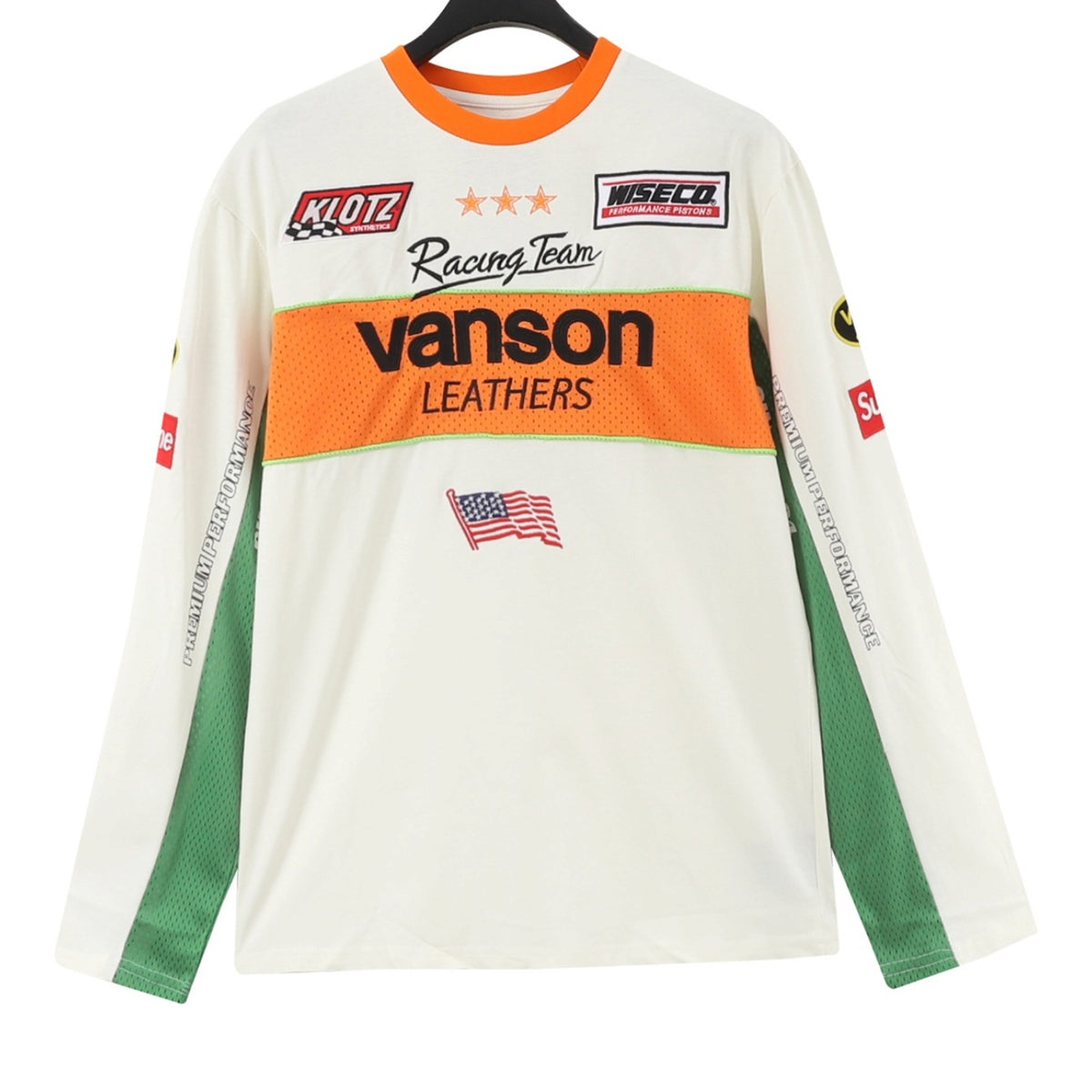 L/S x Vanson Leathers White