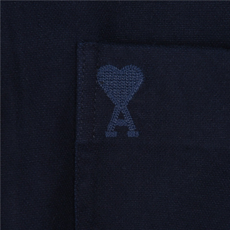Ami de Coeur Embroidered Navy Blue