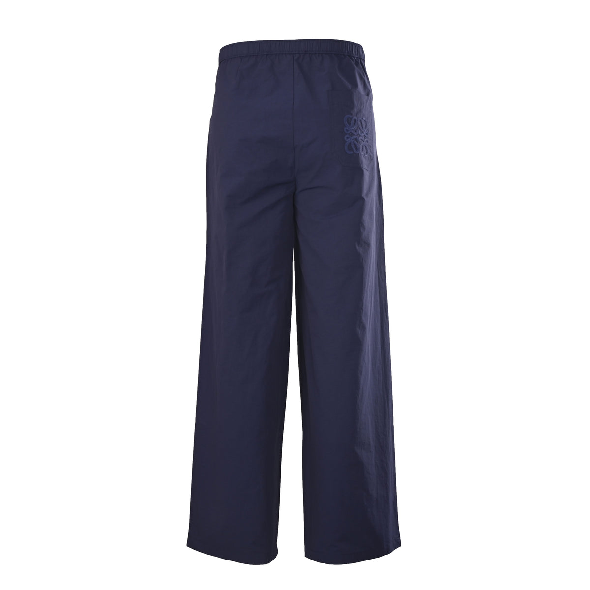 Wide-Leg Drawstring Navy Blue