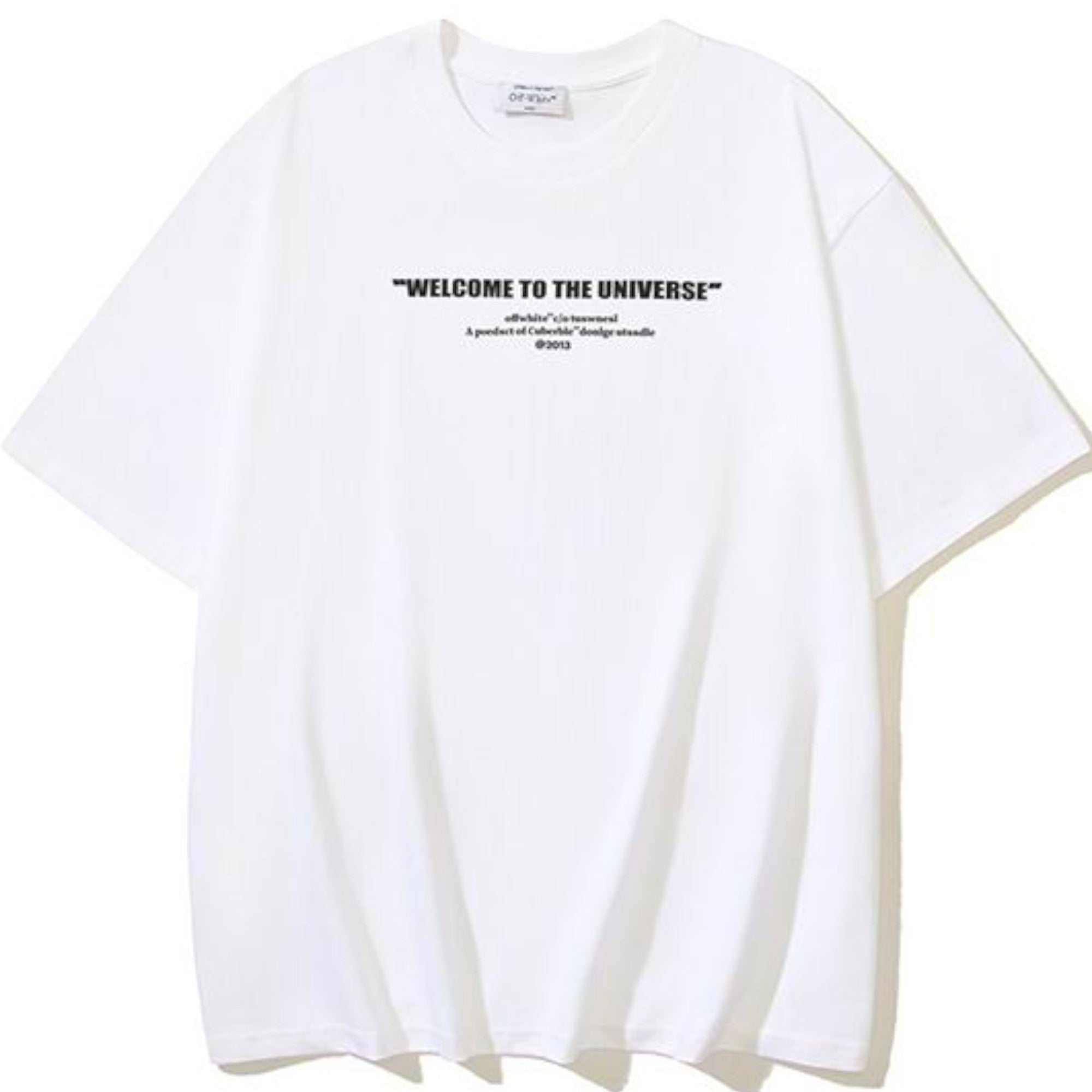Welcome To The Universe Skate T-Shirt Washed White