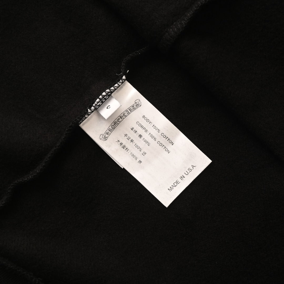 Printed Hoodie Black
