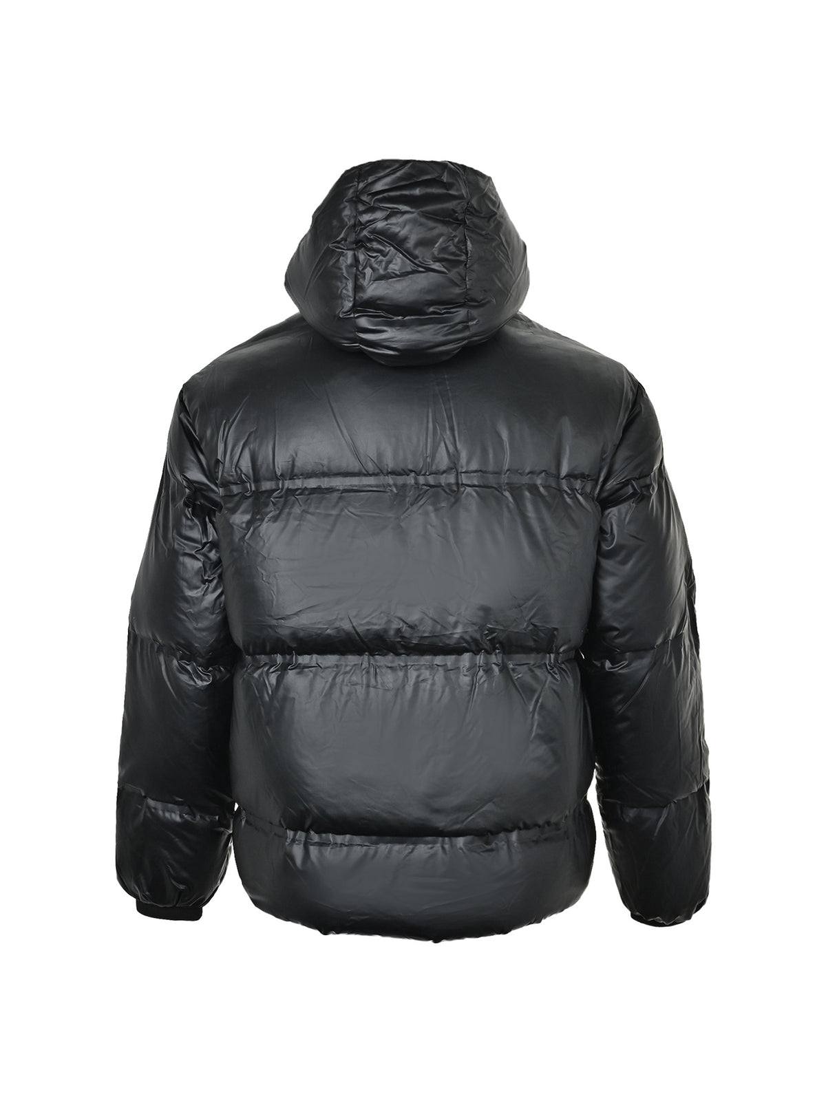 Light Re-Nylon Hooded Puffer Black
