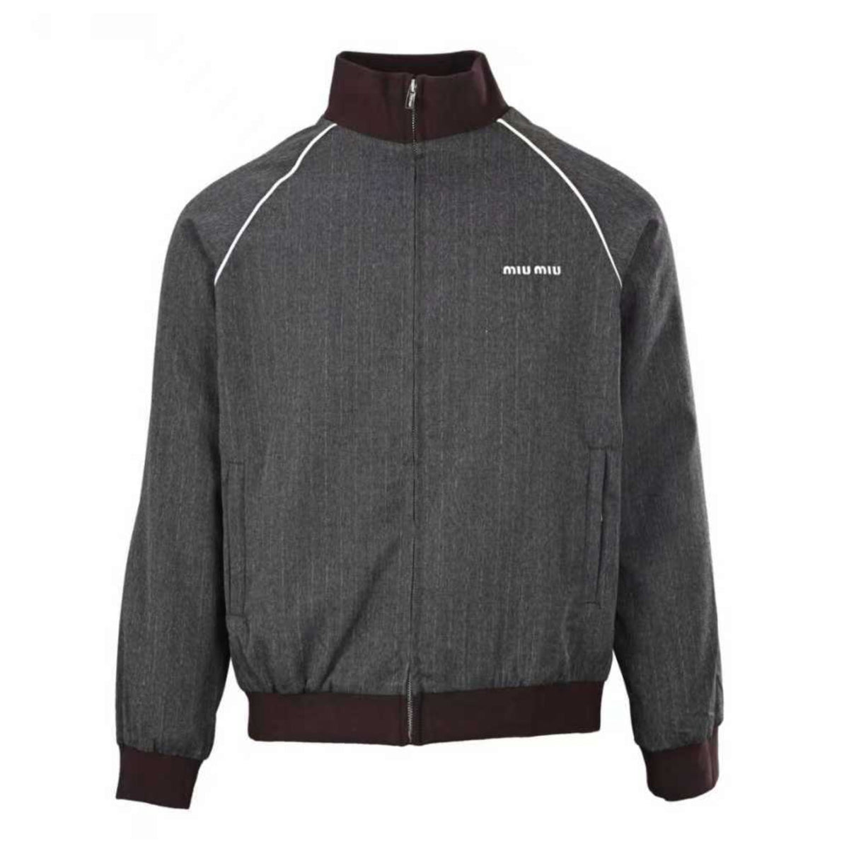 Logo Pinstripe Grey